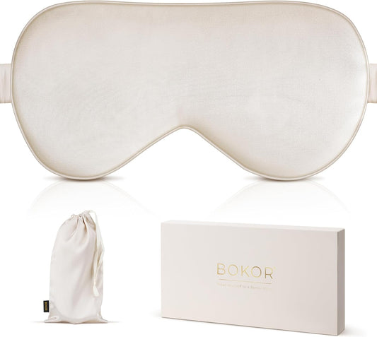 BOKOR Silk Sleep Mask - Champagne Adjustable